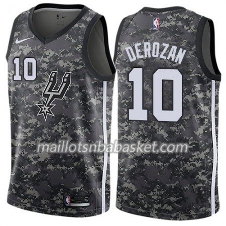 Maillot Homme San Antonio Spurs DeMar DeRozan 10 Nike City Edition Noir Swingman